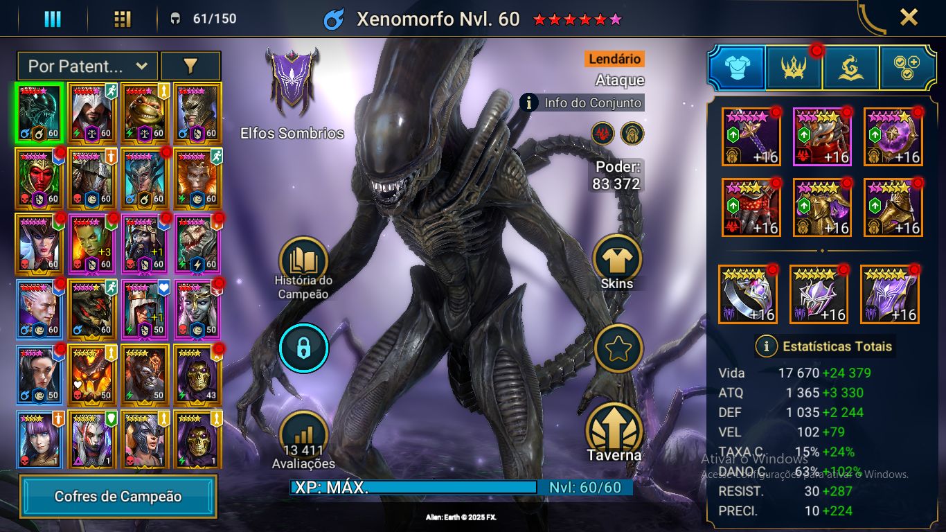 Conta boa pra começar o jogo com personagem bom com enzio