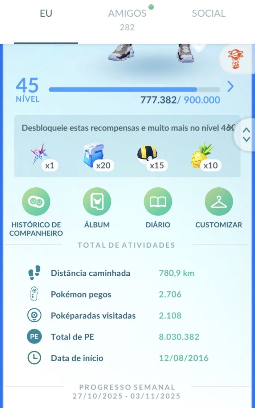 Conta Pokémon Go Level 46 - 2016 | 10 LENDÁRIOS