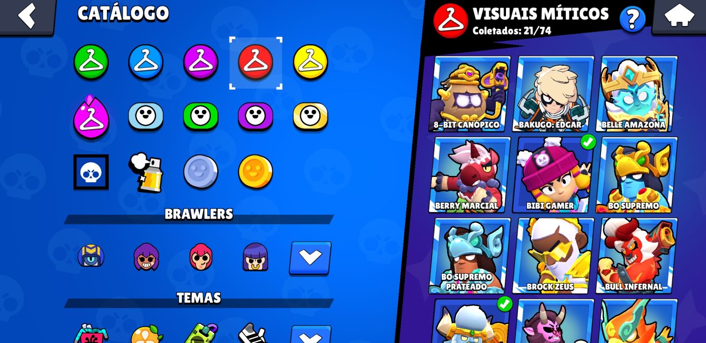CONTA BRAWL STARS 45K TROFEUS/TODOS OS BRAWLERS