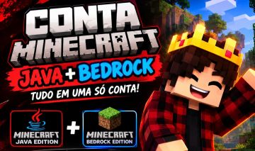 CONTA MINECRAFT JAVA-BADROCK