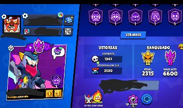 Conta de Brawl Stars 36.8k troféus