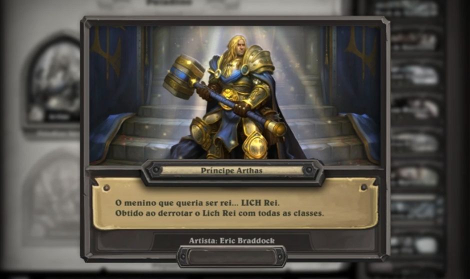 Conta de Hearthstone com muitas lendárias