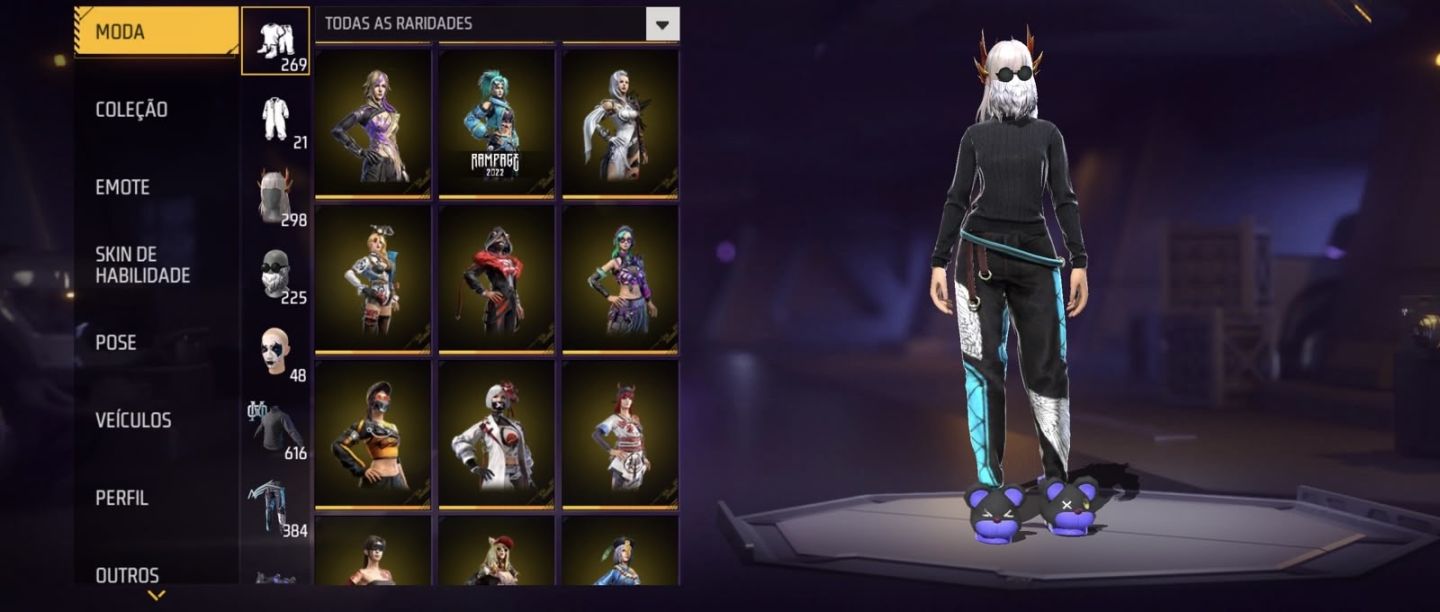 Conta ff lvl 70 6 anos de criação