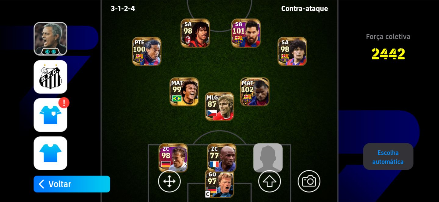 CONTA DE EFOOTBALL BRABA DO MELHOR MESSI + AMIGOS