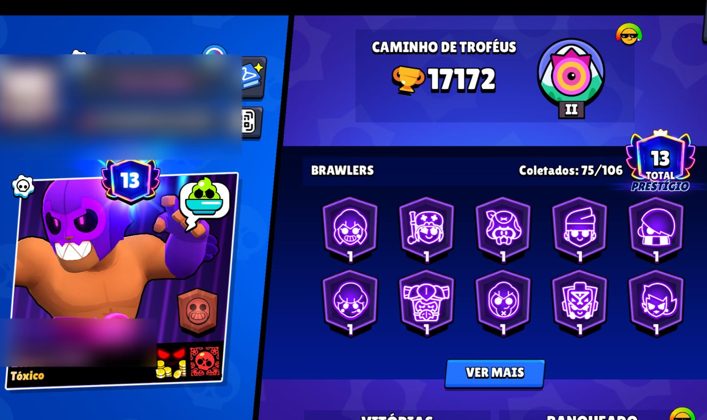 BRAWLL STARS upada! skins e prestígios ) Lendário