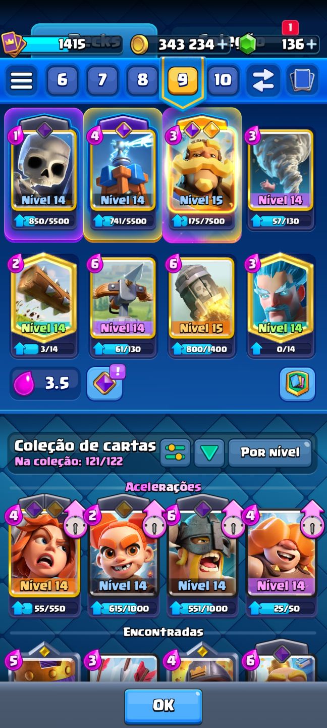 CONTA DE CLASH ROYALE NO PRECIN - ARENA 25