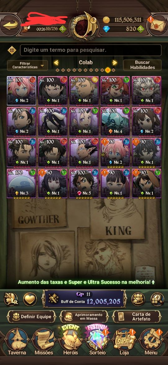 Conta mid game 7ds grand cross - Gawain 2/6