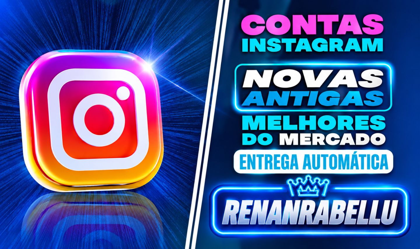 [PROMOÇÃO] CONTAS INSTAGRAM NOVAS/ANTIGAS IP BR/MIX+ENTREGA AUTOMÁTICA