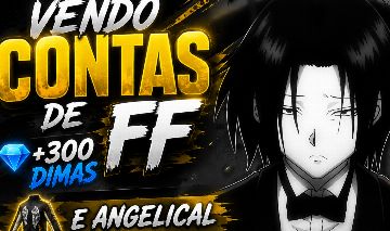 CONTAS DE FF NIVEL 15+ COM 300 DIMAS