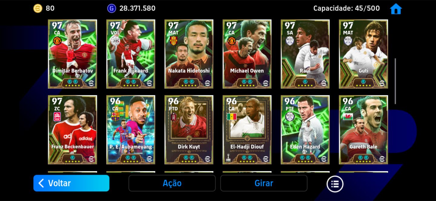 Conta Efootball força do time 3228