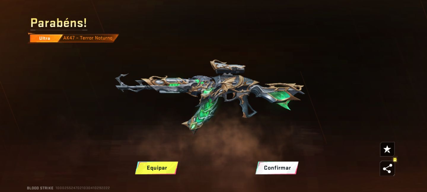 CONTA DE BLOOD STRIKE COM MP5 EMPIRIA + AK-47 TERROR NOTURNO + KATANA!