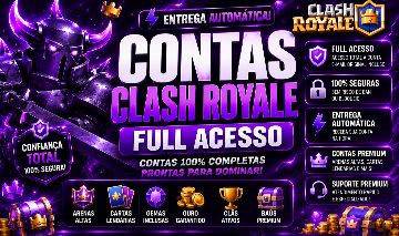 [MENOR PREÇO DA GGMAX] CONTAS CLASH ROYALE - AS MELHORES CONTAS DO MERCADO!!