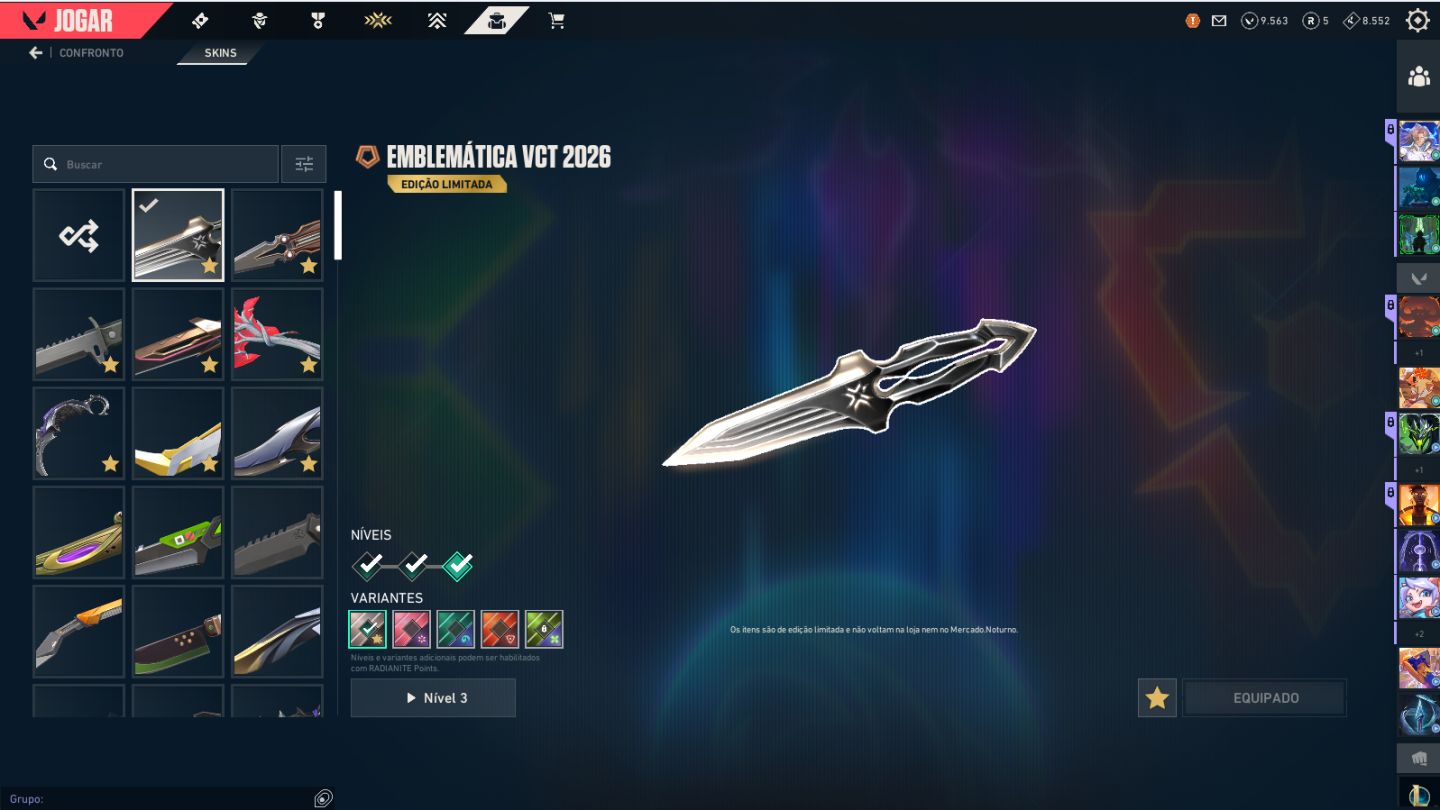 CONTA COM CHAVEIRO RIOT!