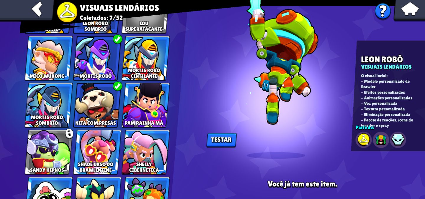 Conta brawl stars Linda pra começo e com 1 brawl pass