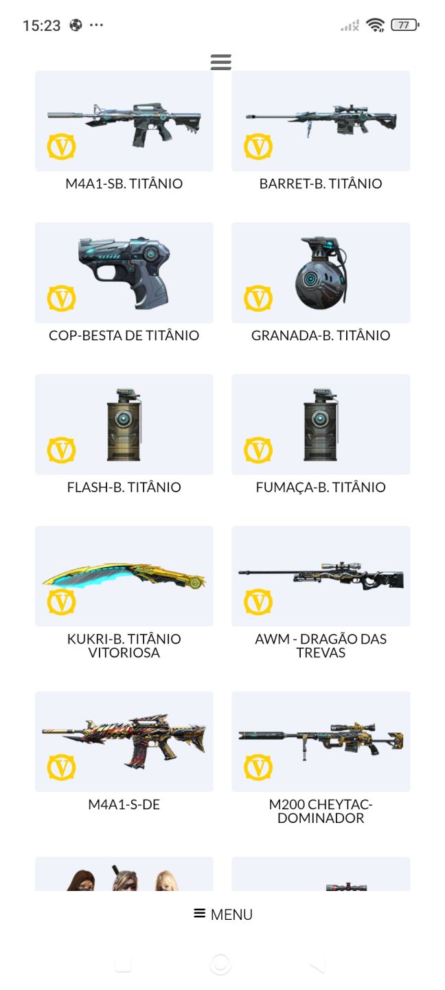Conta CrossFire AL | Marechal Nível 1 | 460+ Itens | 25+ VIPs (Barretts, M4A1s,