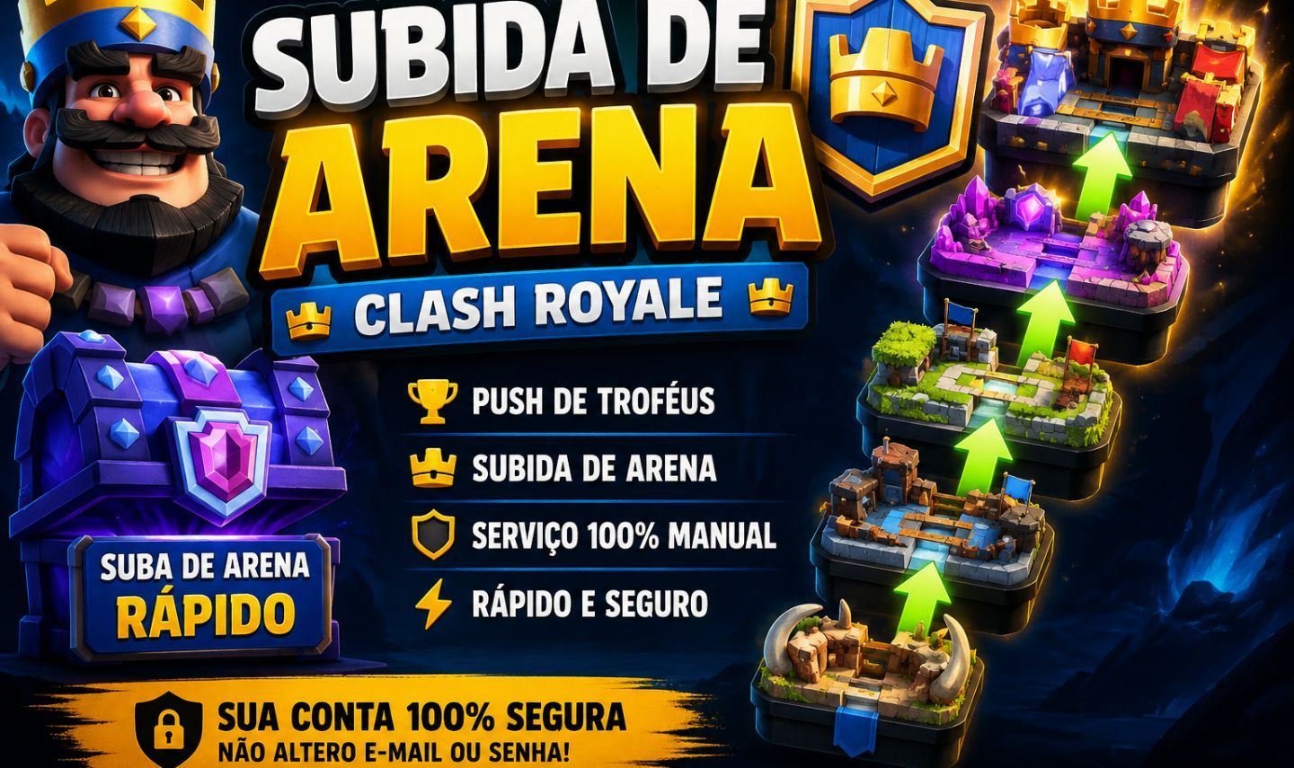 Sou Top Global no Clash Royale e subo troféus