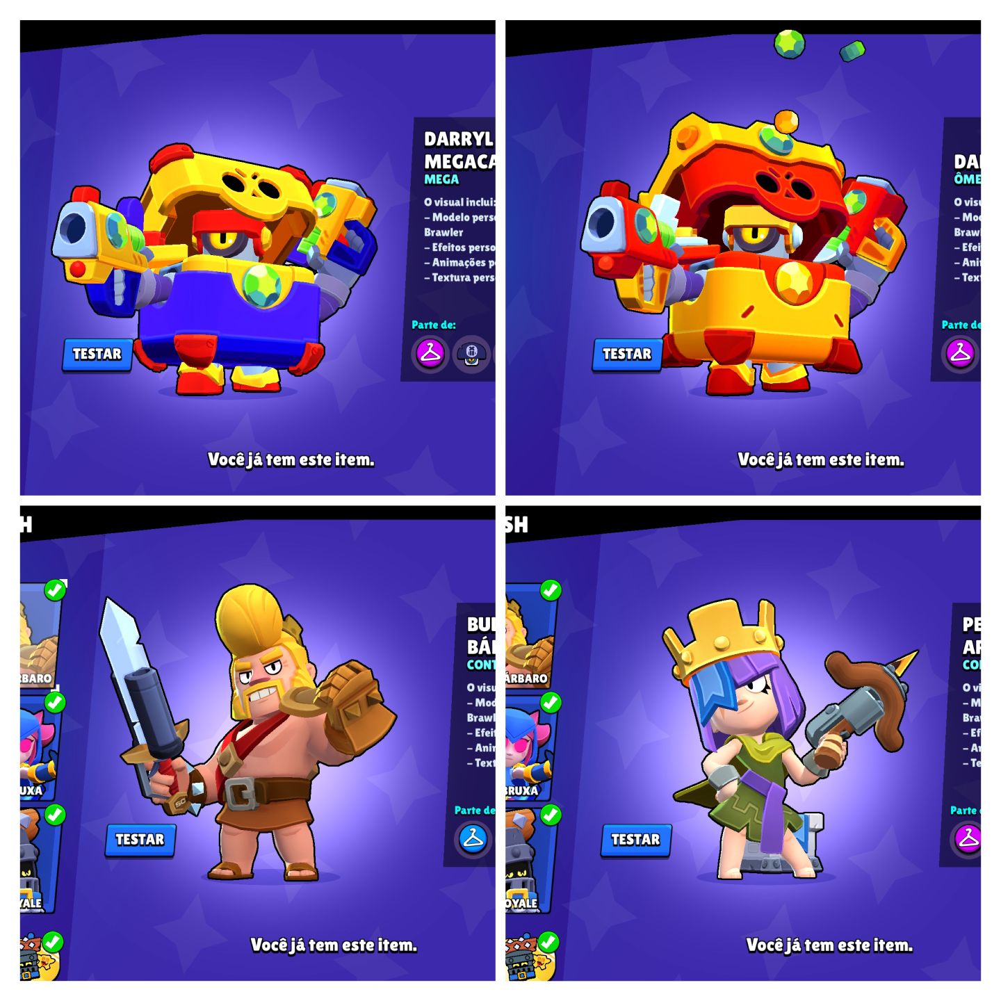 CONTA BRAW 44K | 107 BRAWLERS DESBLOQUEADOS| + DE 320 SKINS E MUITAS EXCLUSIVAS