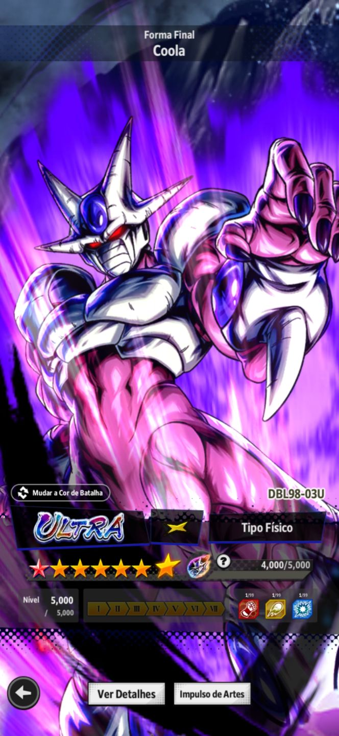 Freeza Legend, Golden frieza e Cooler Ultra e Zarbon, Todos 8 Estrelas time Meta