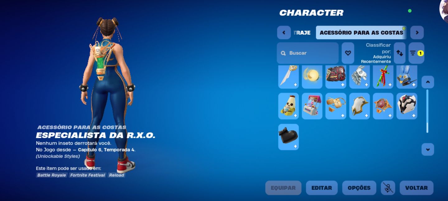Conta de fortnite com 60 skin