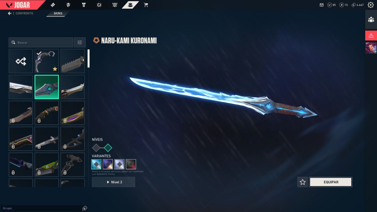Valorant Nível 67 | Vandal Gaia + Karambit Saqueadora + Phantom pinaculo