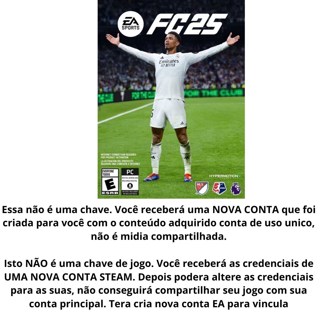 FC26 E 25 ONLINE STEAM PARA PC FIFA 26 OU 25 CONTA FC26 ONLINE