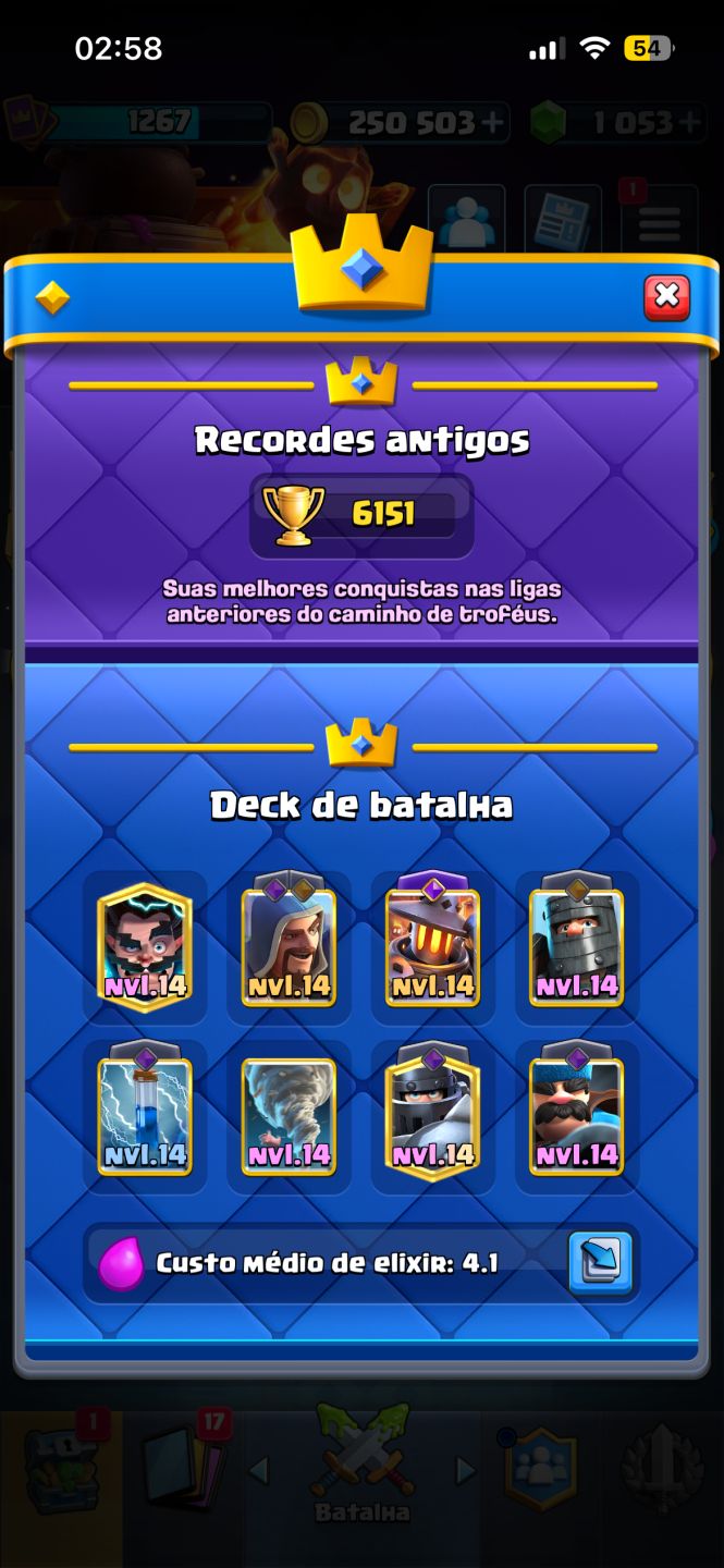Conta clash royale upada antiga rara com brawl stars