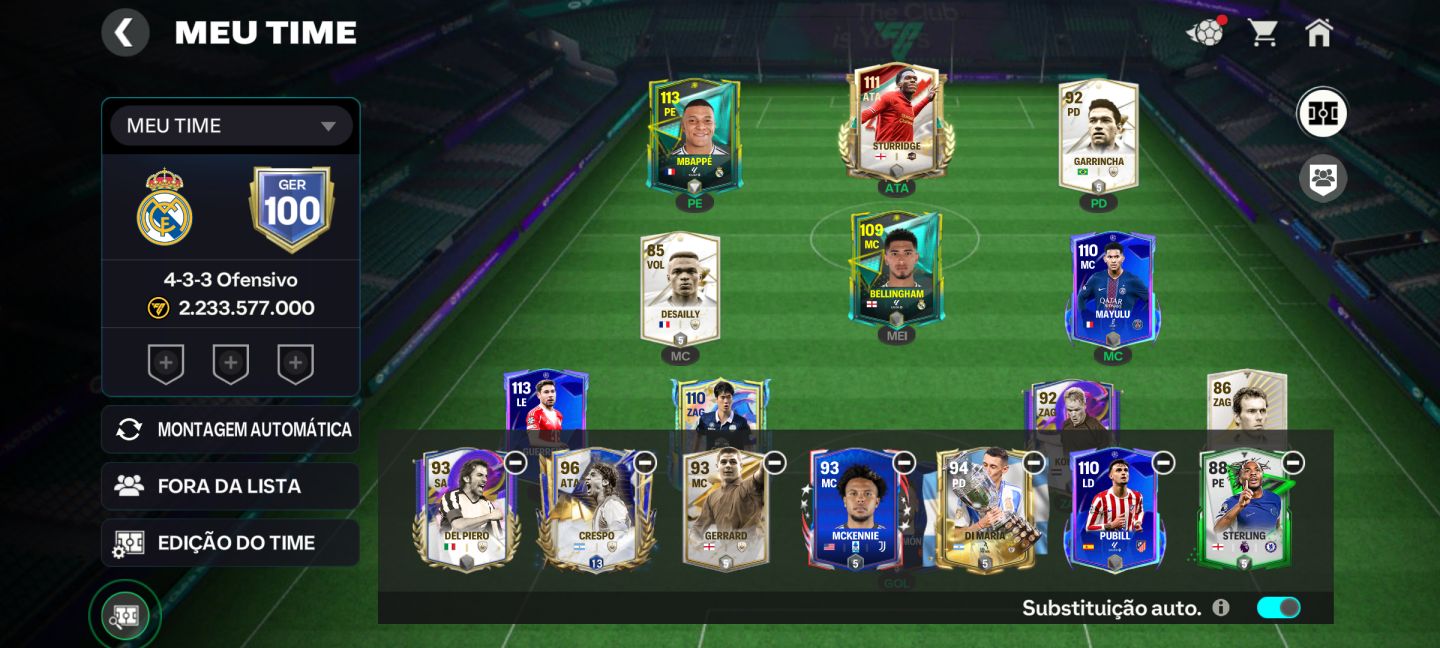 CONTA FC MOBILE GER 100+ | GARRINCHA & CRESPO | VÍNCULO LIMPO E ENTREGA RÁPIDA