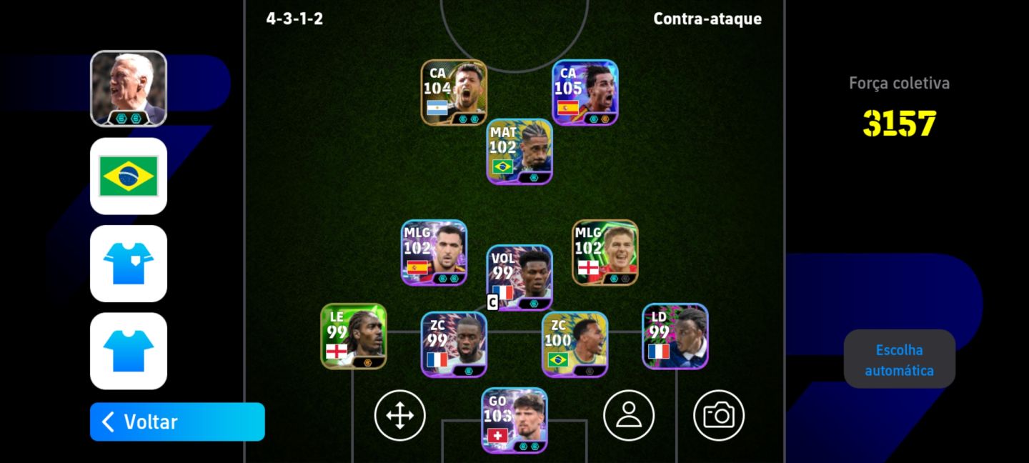 CONTA RARA EFOOTBALL PACK DO BRASIL COMPLETO PACK DA FRANÇA + FERRAN TORRES