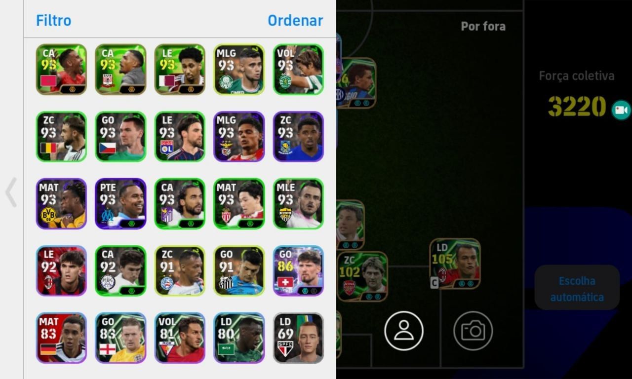 CONTA EFOOTBALL RARA! KAKA BUGADO + BAGGIO PRIME + CAFU + OSHIMEN E+++!