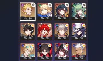 Conta Star Rail com todos da collab Gilgamesh E1 muito conteudo para farm 19Lx5
