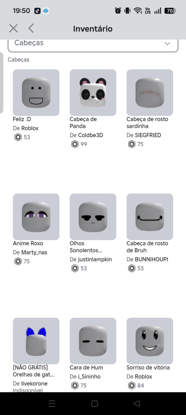 CONTA ROBLOX