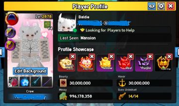 TITLE PIRATE KING E BALDIE | 9 PERMS | TODAS AS CORES DA RUMBLE | 1B BELLY