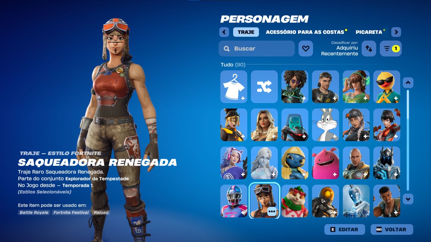 Conta Full Acesso Fortnite 90 Skins Boas
