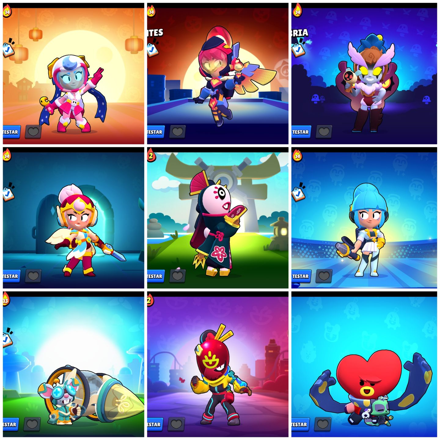 Conta Brawl Stars Smurf (4 passes completos e skins)