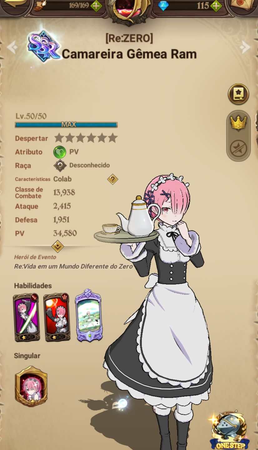 Conta com collab/ Subaru e Beatrice+Emilia vermelha+Priscilla/Todos de relíquia
