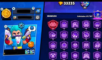 Brawl Stars à Venda | 33k Troféus + 67 Brawlers + Skins Raras