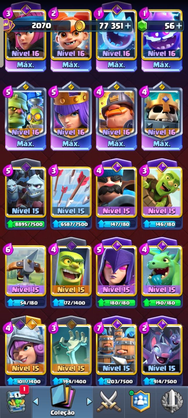 Clash Royale 6 Anos | Rei Max | 48 Max | 31 Evo | 11 Campeões | Pass