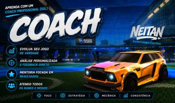 Rocket League Coach/Coaching/Aulas/Mentoria: Melhor Preço do Site!