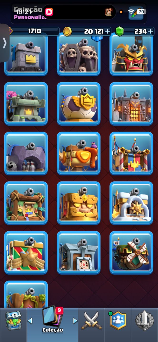 Conta de Clash Royale 14500 troféus conta rara