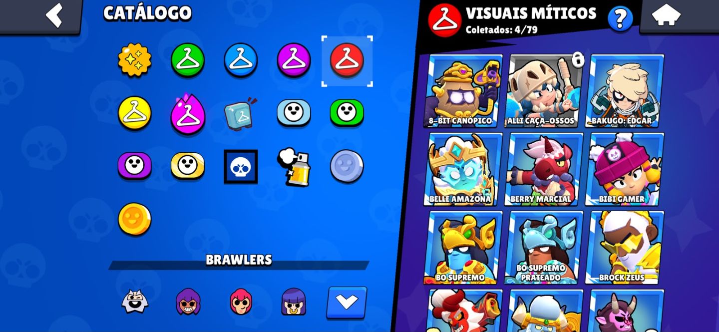 Conta rara de Brawl 30k muito boa varias skins e varios brawlers upadas