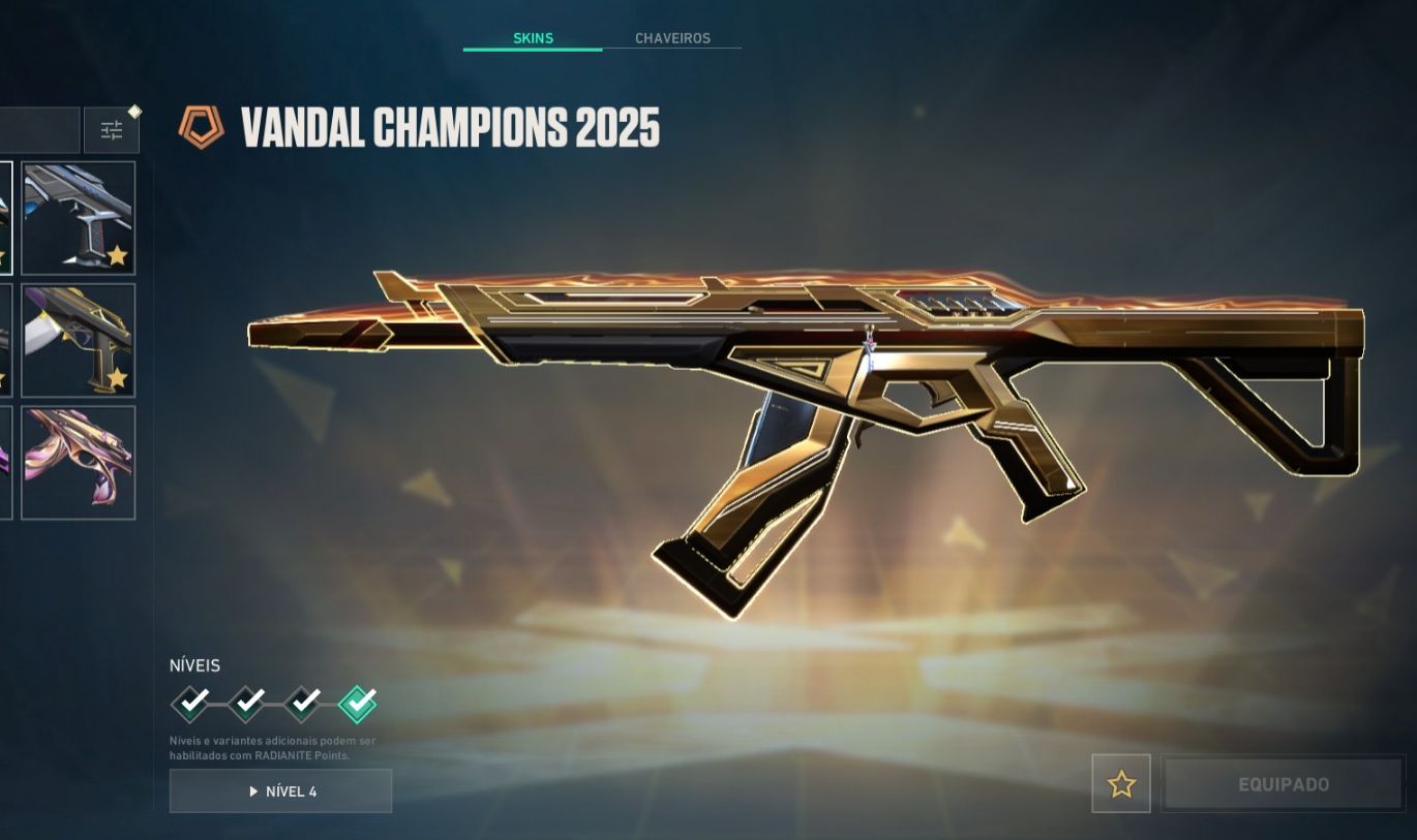 CONTA VALORANT | CHAMPIONS 25 | FACA XENOCAÇADOR + DIVERSAS SKINS