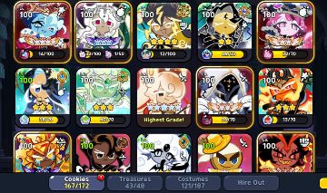 Conta de Cookie Run: Kingdom EXTREMAMENTE UPADA