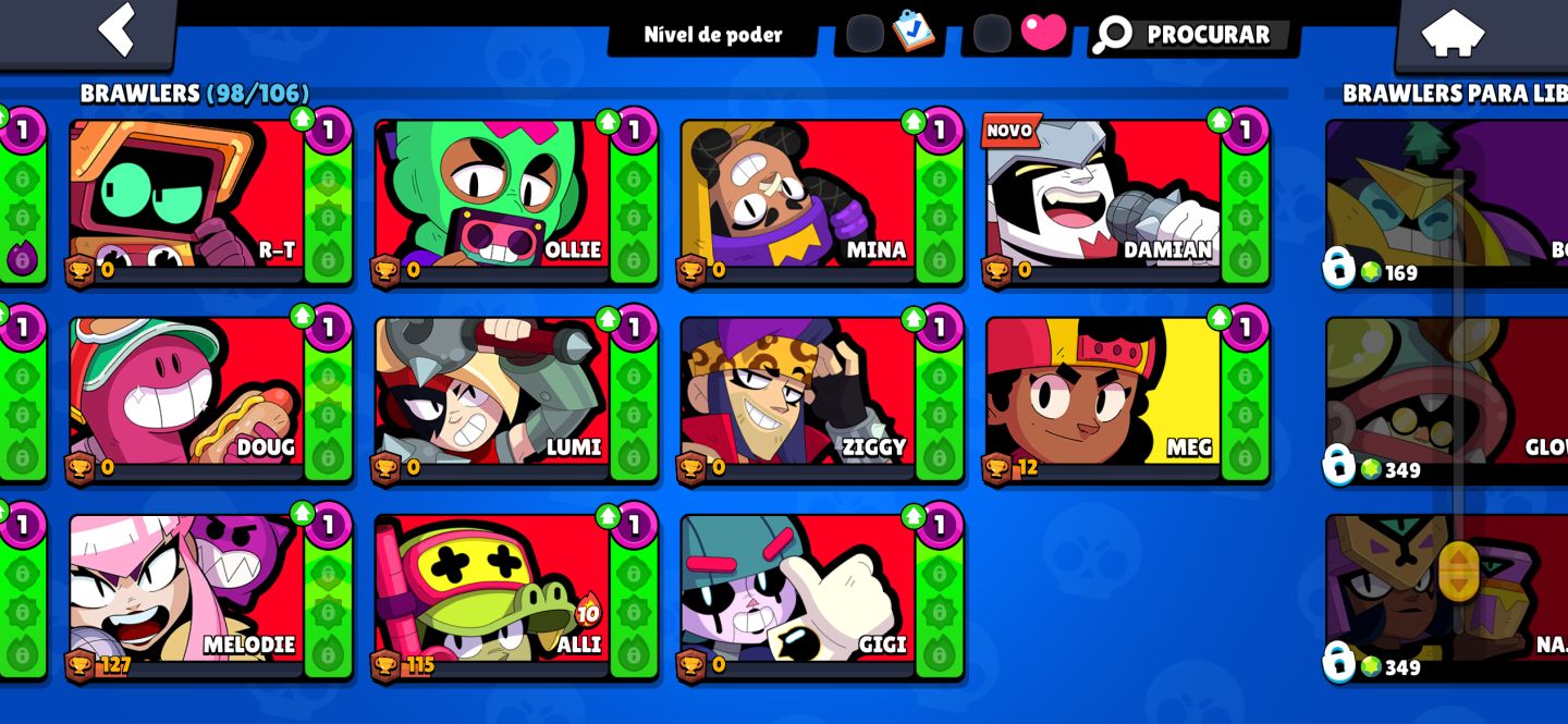 Conta de Brawl Stars é Clash Royale