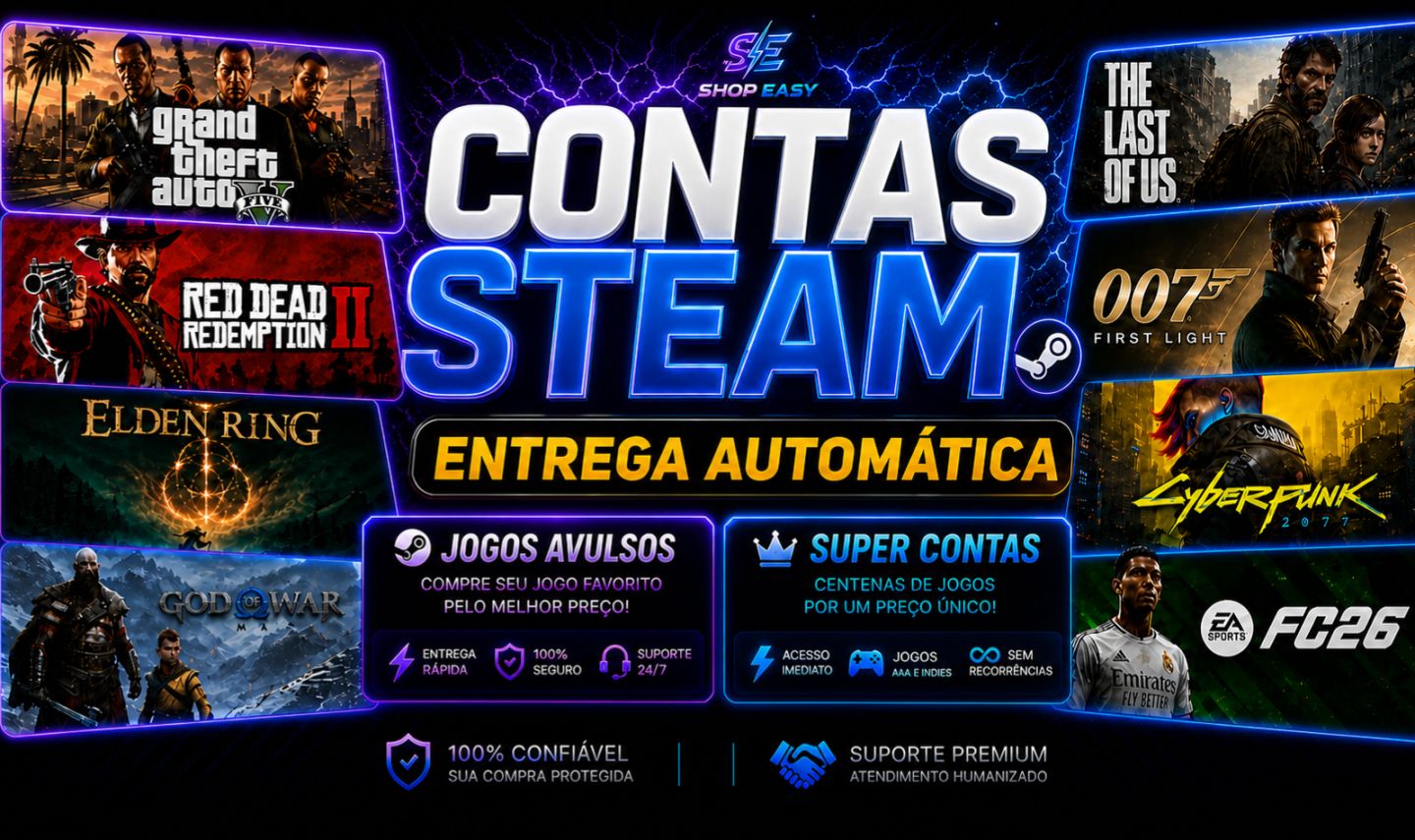 [MAIS BARATO] JOGOS CONTA STEAM LANÇAMENTOS - STEAM OFFLINE [ENTREGA AUTOMÁTICA]