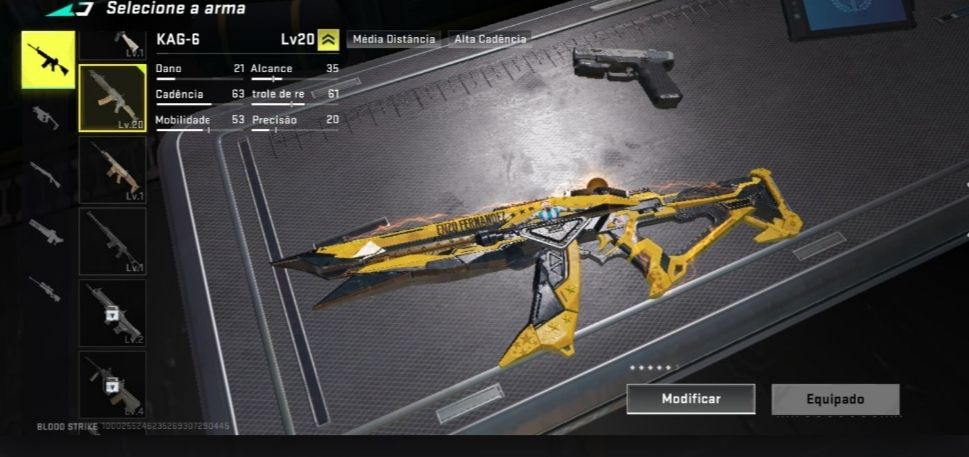 PRA SAIR RÁPIDO! VENDE-SE ESSA CONTA COM ARMA ETERNA DE PARCEIRIA!