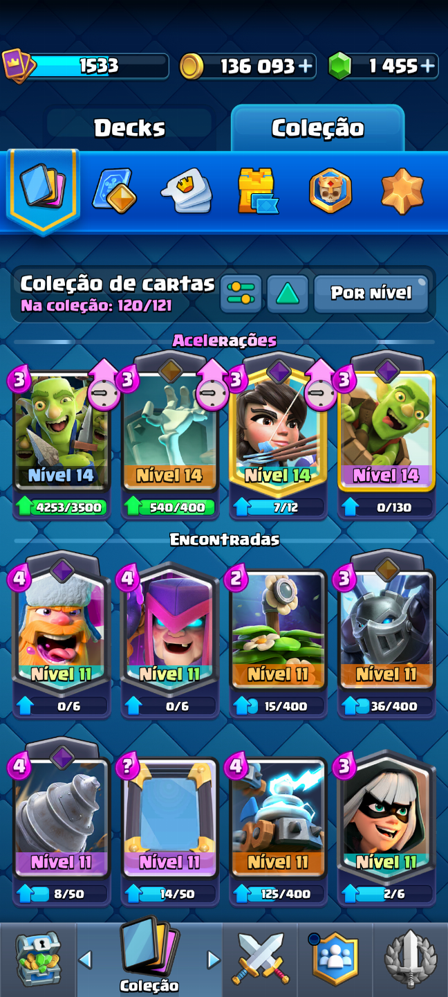 CLASH ROYALE- 9.7k+ TROFÉUS-Arena 24- 12 EVOS CARTAS NÍVEL 15/14/13/12/11