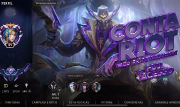 Conta Riot (Wild Rift, Valorant,)