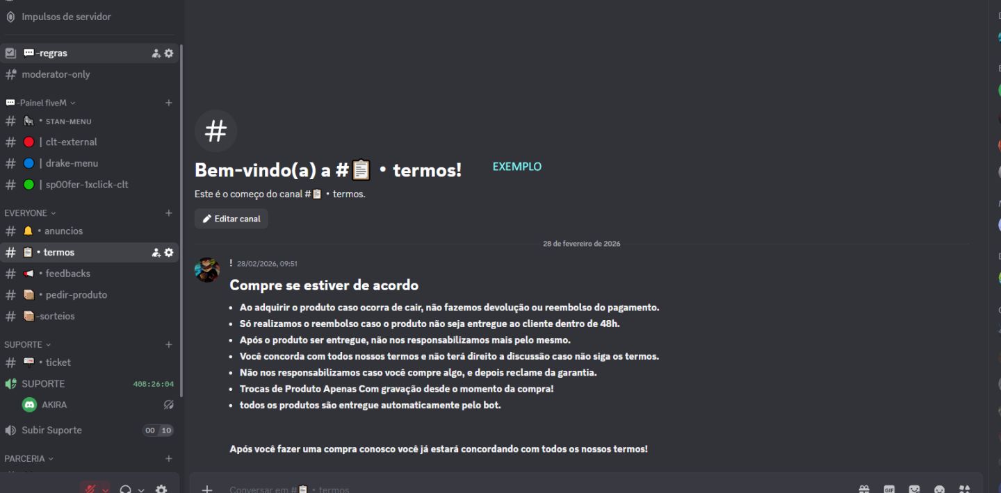 SERVIÇO DE CRIAÇÃO E CONFIGURAÇÃO DE SERVIDOR (Discord) ENTREGA RÁPIDA
