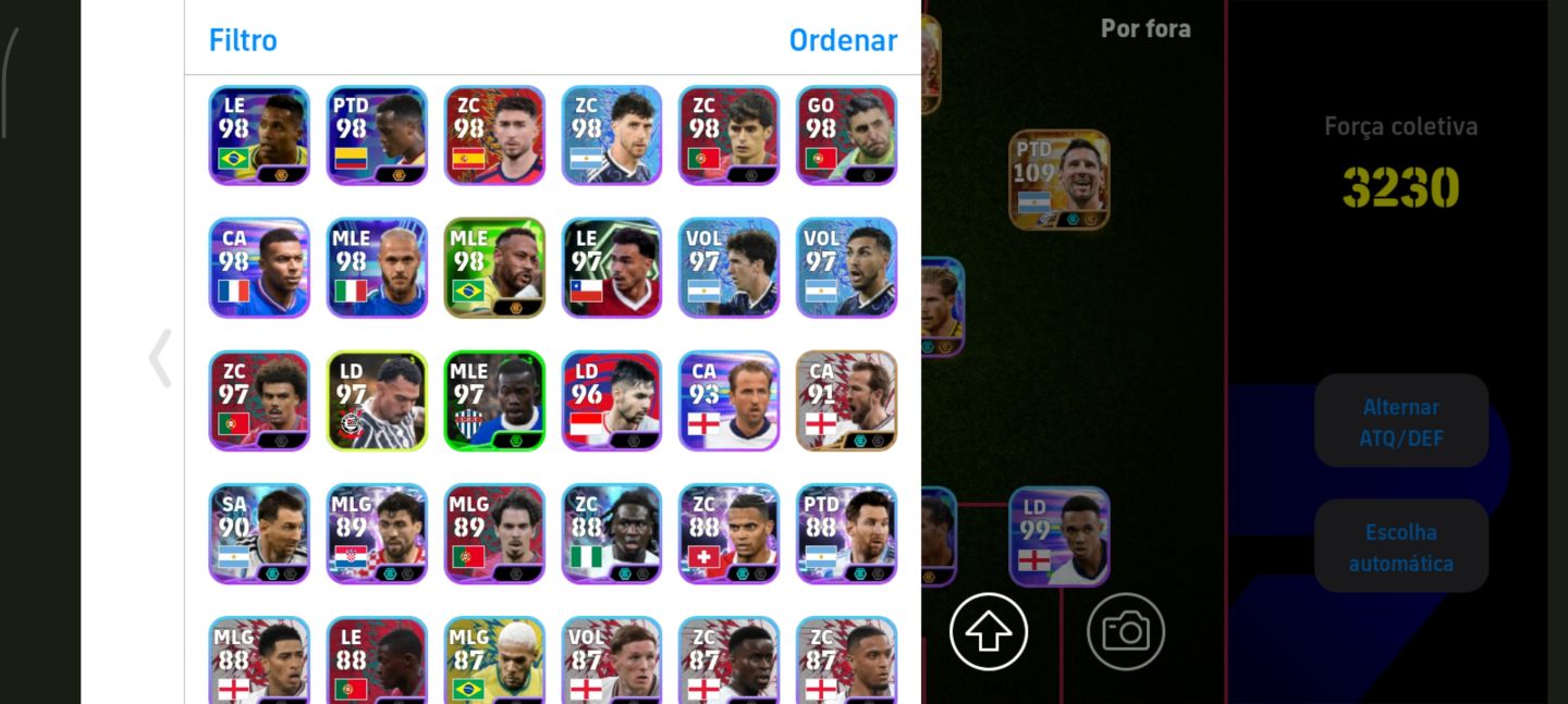 Conta de Efootball com 4 big time e vários épicos e show times