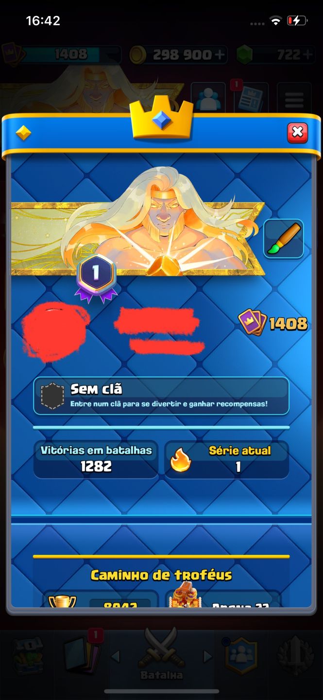 Conta Clash Royale com costemicos raros e que não voltam mais